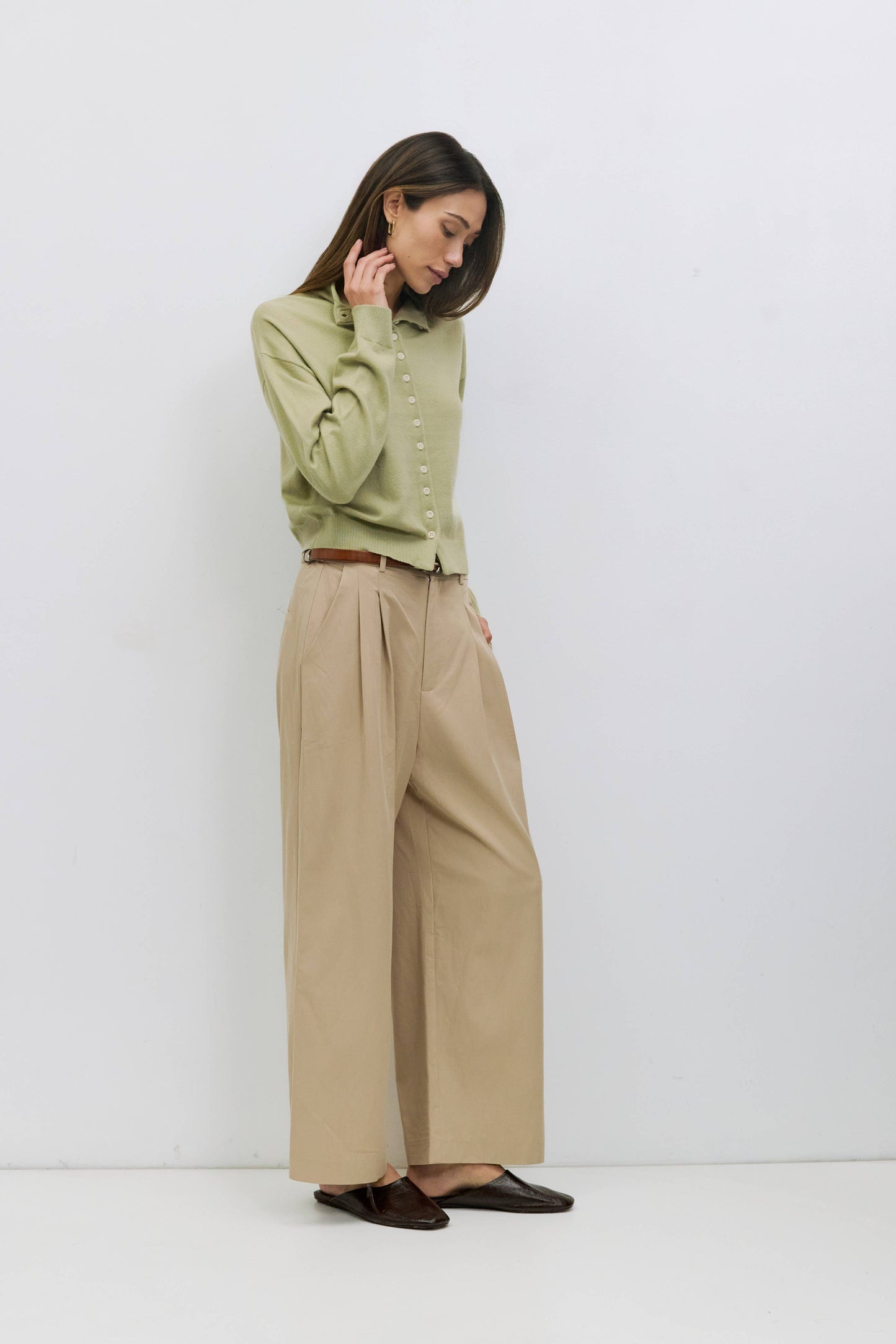 Kerry High-Neck Cardigan