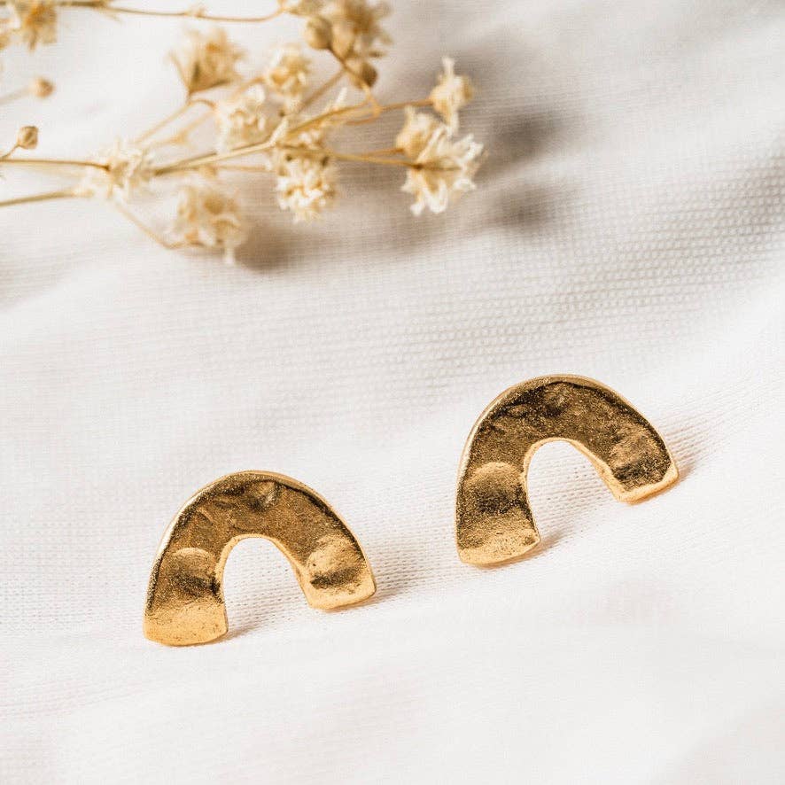 Arc Stud Earrings