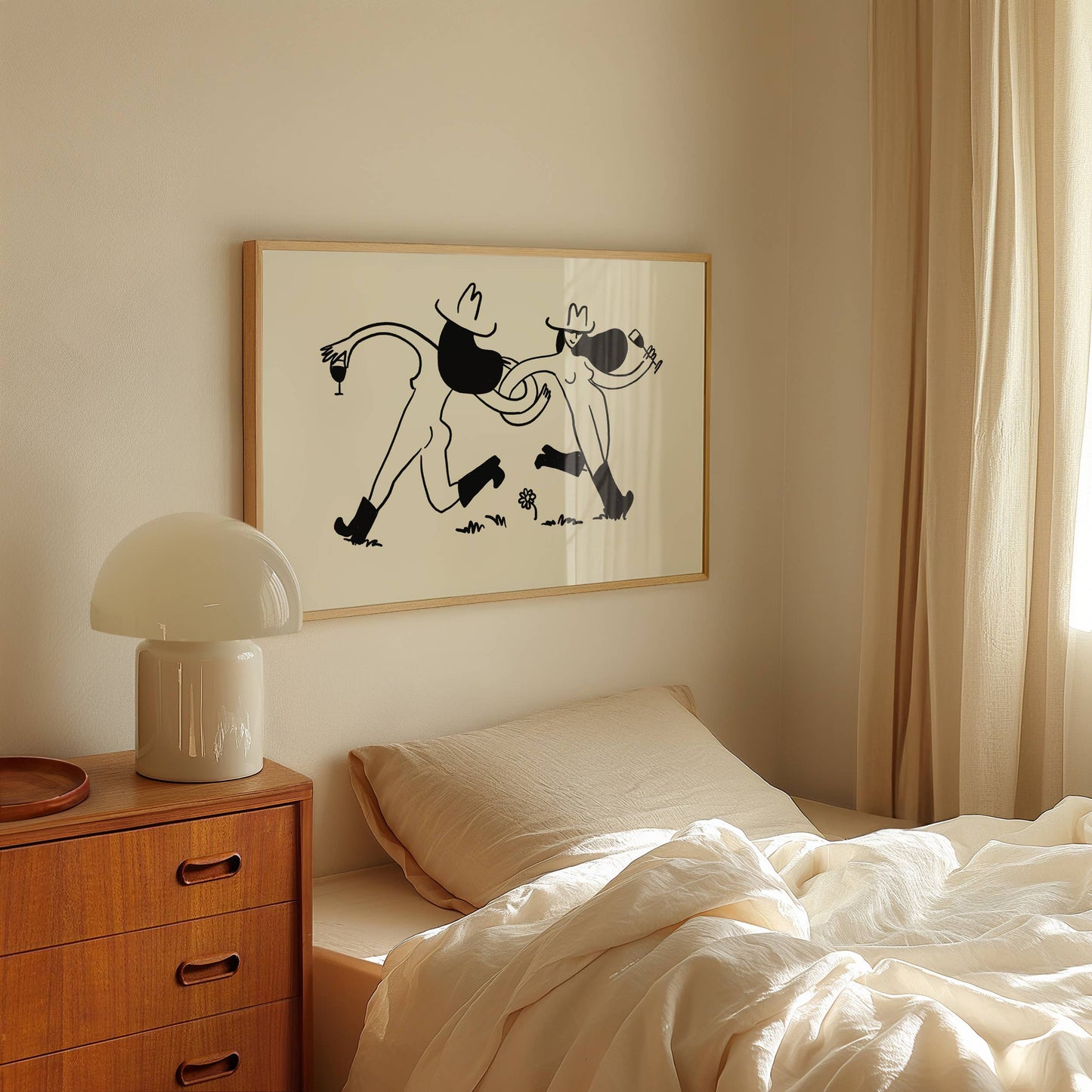 Frolicking Cowgirls Print | 5x7