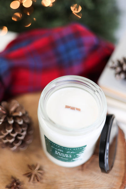 Snowy Woods Christmas Candle