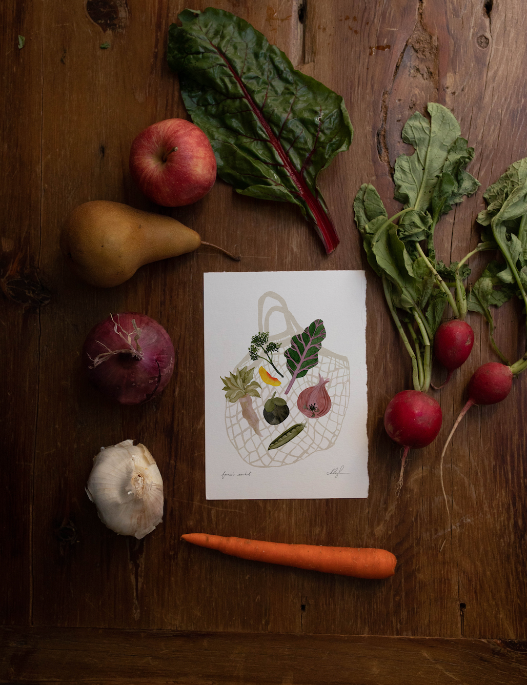 Farmer's Market | 8.5 x 11 Art Print