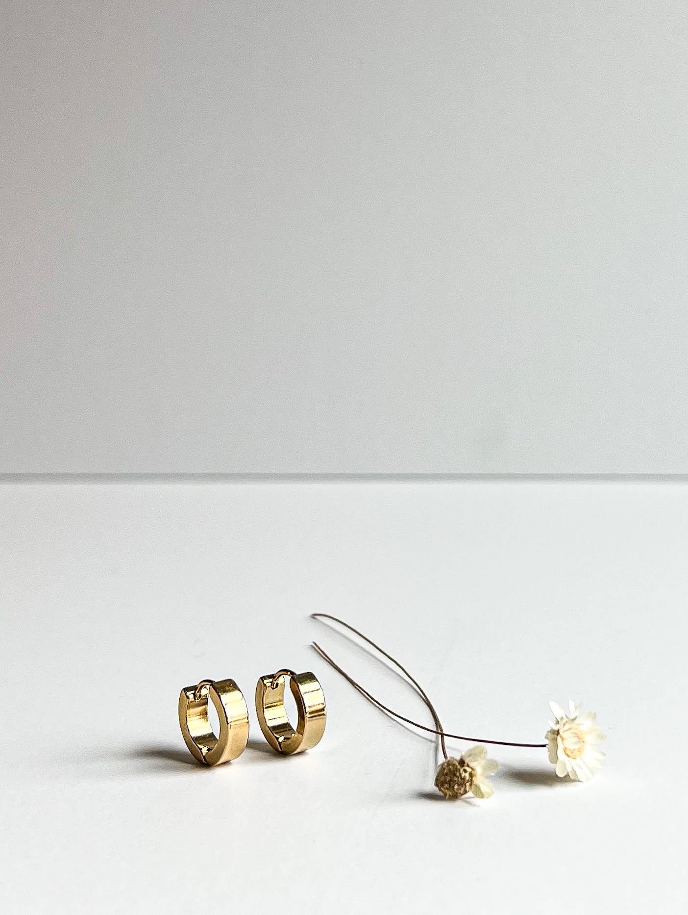 Small Gold Huggie Hoops