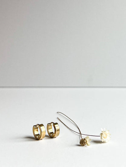 Small Gold Huggie Hoops