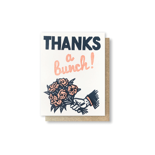 Thanks A Bunch - Thank You Card