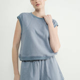 Riverbend Sleeveless Sweatshirt Top