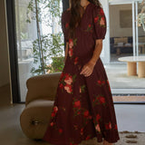Twilight Peony Floral Maxi Dress