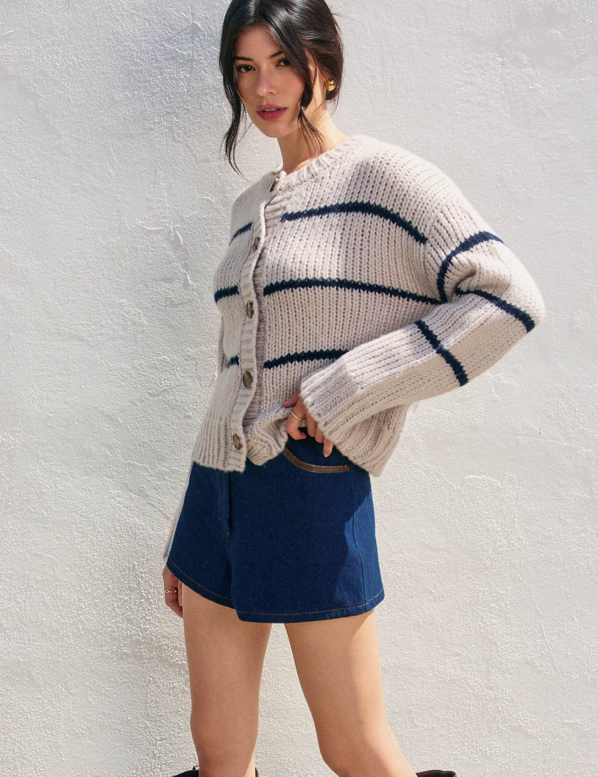 Harbor Stripe Cardigan