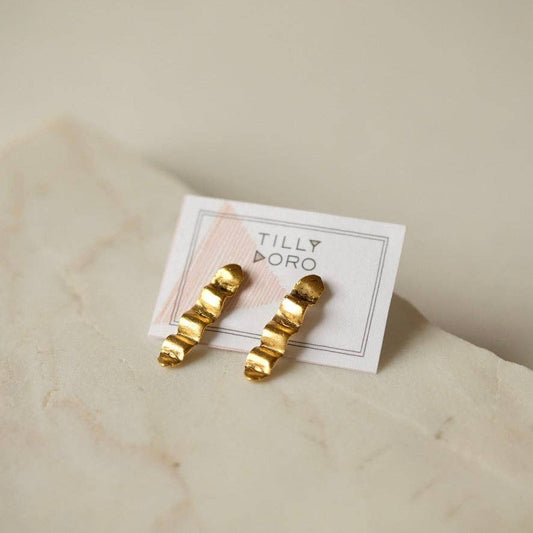 Wave Stud Earrings