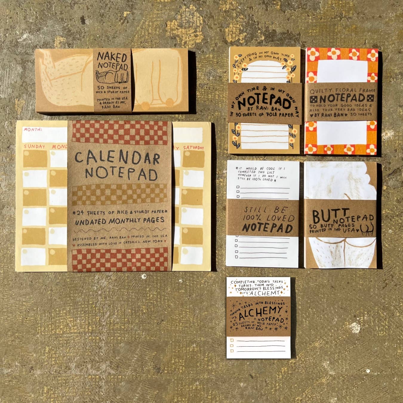 Quilty Floral Notepad