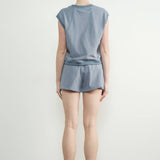 Riverbend Sleeveless Sweatshirt Top