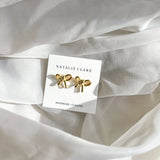 Gold Bow Earrings