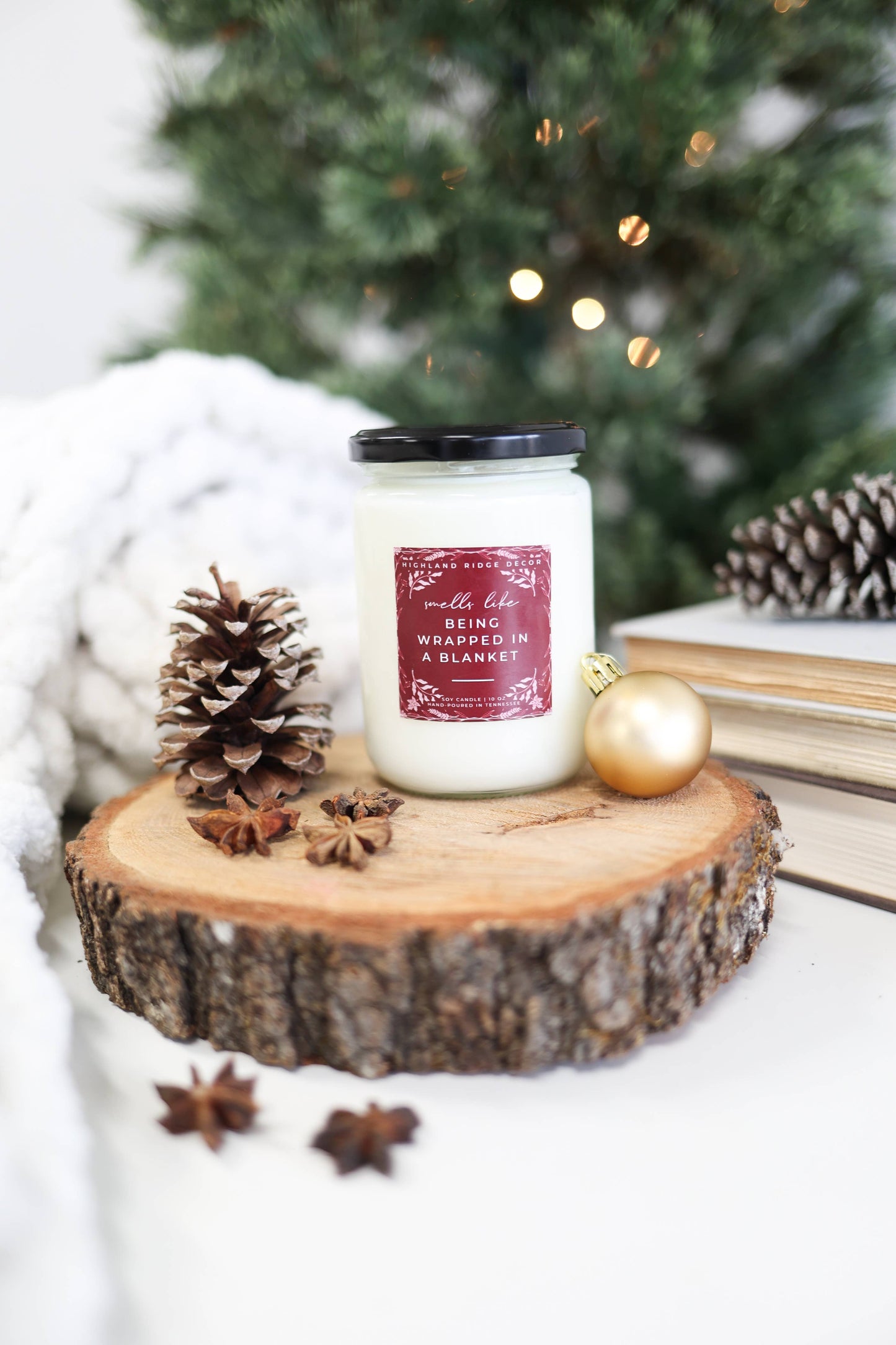 Being Wrapped in a Blanket Candle