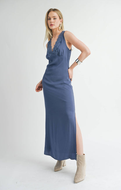 Fiona Lace-Detail Slip Dress