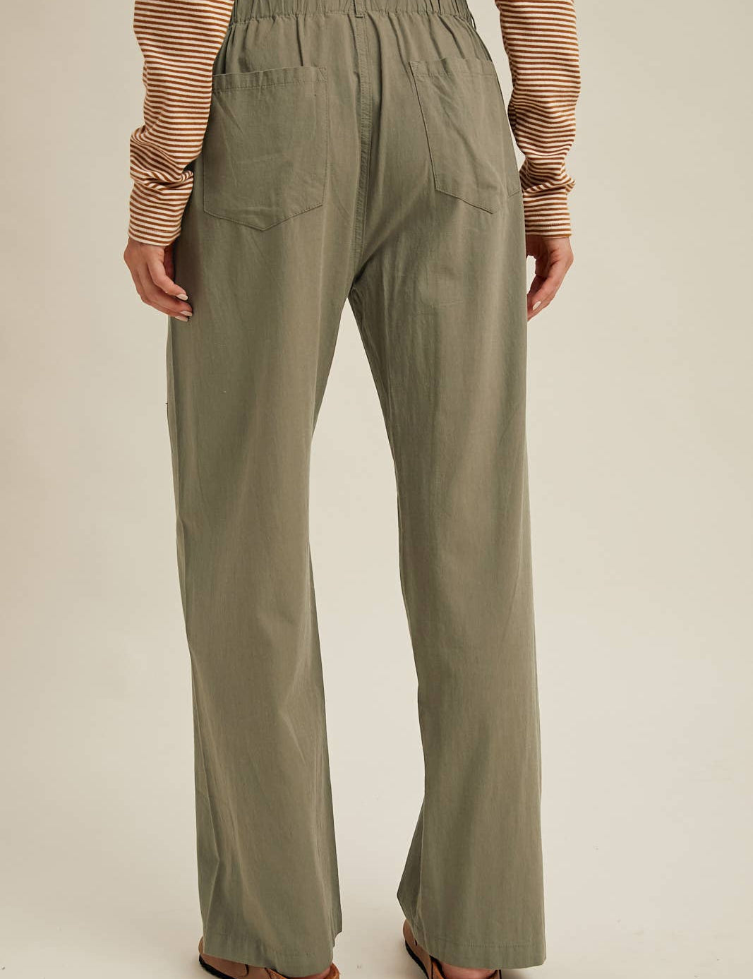 Olive Woven Pants