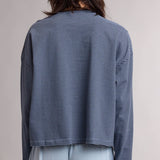 Carson Striped Button Top