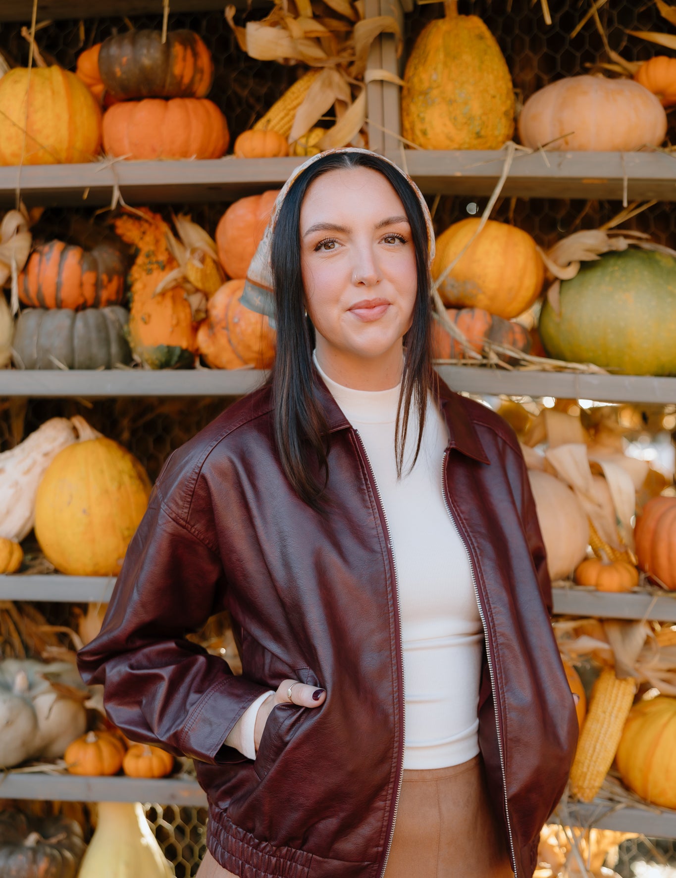 leather jacket, vegan leather jacket, burgundy leather bomber jacket, oversized leather jacket, fall aesthetic, pumpkin patch outfit, fall jacket