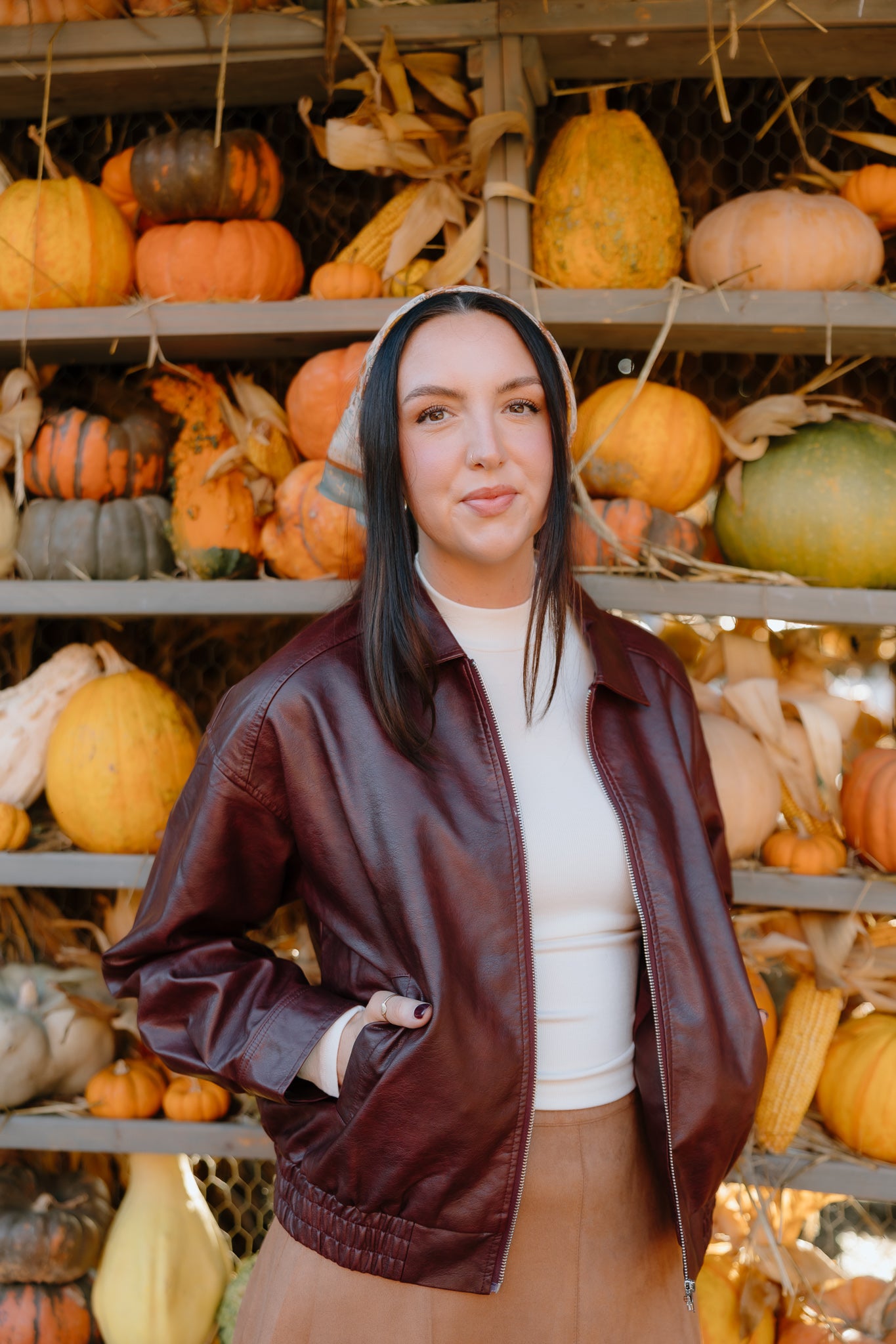 leather jacket, vegan leather jacket, burgundy leather bomber jacket, oversized leather jacket, fall aesthetic, pumpkin patch outfit, fall jacket