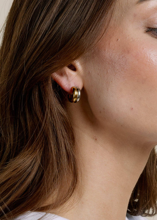 The Staple Hoop - Mixed Metal