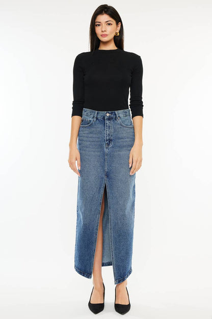 Harper Denim Maxi Skirt