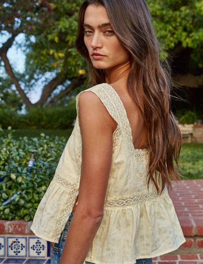 Corolla Embroidered Top