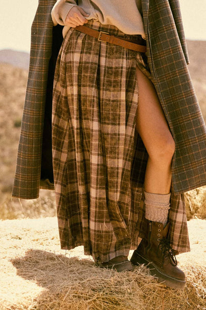 Dakota Skirt – Plaid Flannel Maxi