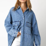 Finn Oversized Denim Button-Up