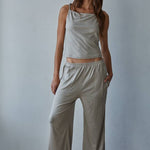 spaghetti strap lounge tank women
soft jersey cami top women
travel outfit tank top women
matching lounge set tank
viscose stretch camisole women
elevated loungewear tank top
minimal summer cami women
comfortable travel outfit top
neutral matching set top
summer spritz collection top