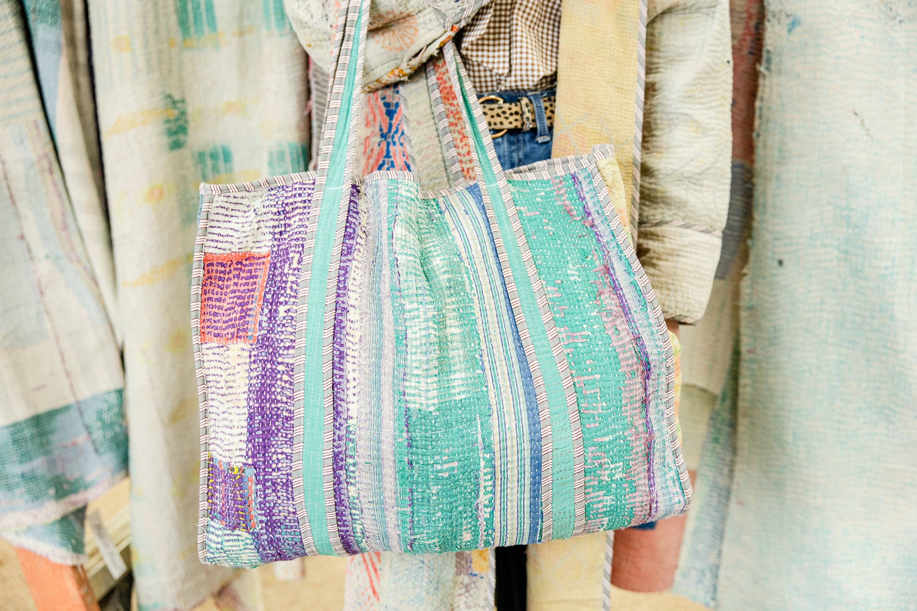 kantha tote bag
pool bag
beach bag
diaper bag
artsy style
unique style 
handmade tote bag
patchwork tote
artisan tote bag
vintage textile tote
kantha stitch tote
fair trade tote bag
sustainable tote bag
handmade market bag
one of a kind tote
ethical fashion accessory
upcycled textile tote
artisan made handbag
vintage fabric tote
boho tote bag
everyday carryall tote
handmade shoulder bag
eco friendly tote
travel tote bag
colorful patchwork tote