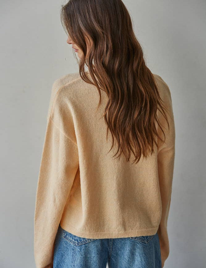 apricot cardigan women, peach cardigan women, lightweight spring cardigan women, button front cardigan women