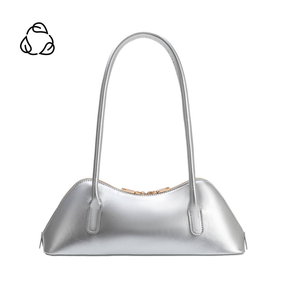 silver handbag