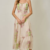 Peach Tree Midi Dress