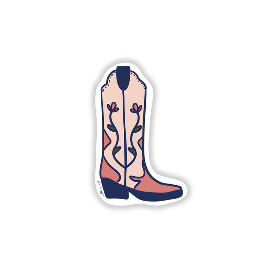 Cowgirl Boot Sticker