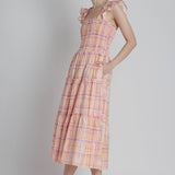Daybreak Plaid Midi Dress