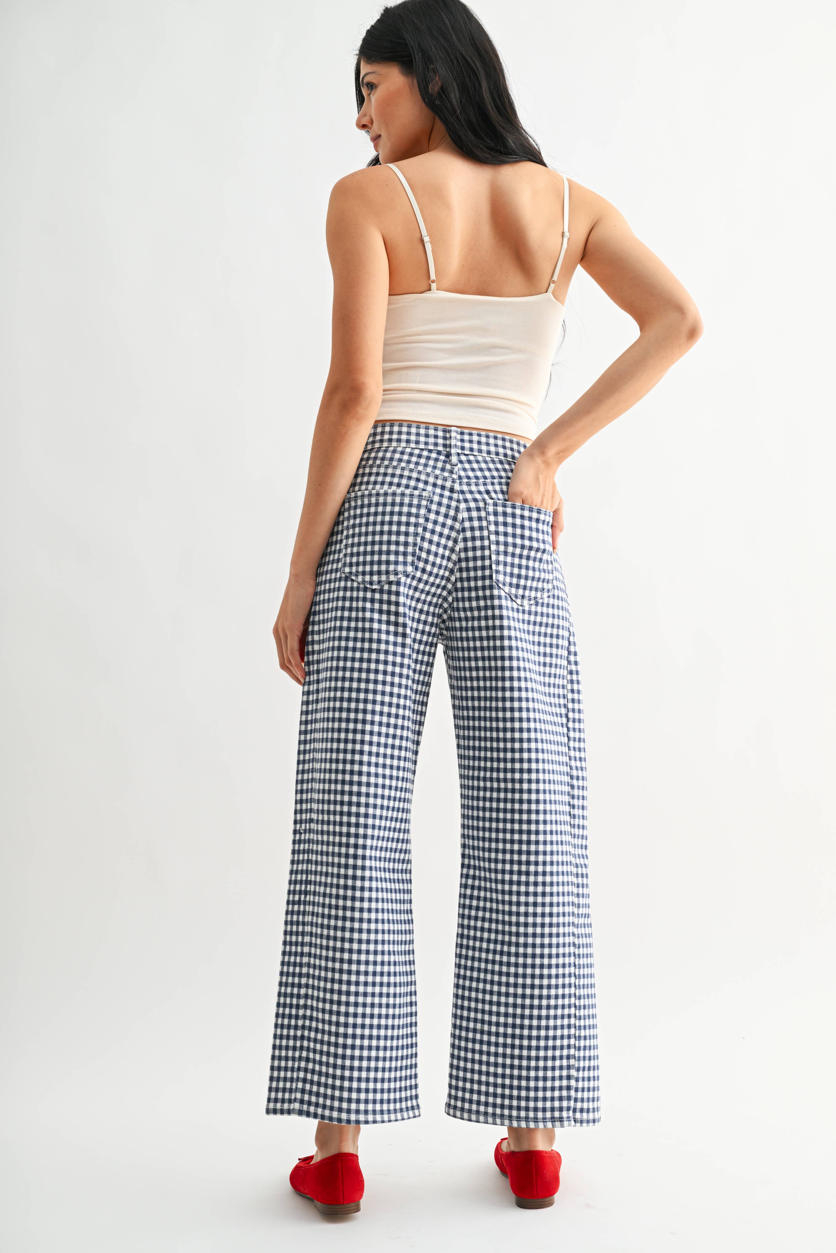 blue gingham barrel leg jeans
fourth of july outfit
modest fourth of july outfit
relaxed fit gingham jeans
fun pattern jeans
Just Black Denim gingham jeans
women's cropped barrel leg denim
blue checkered summer jeans
gingham print barrel jeans
soft stretch denim gingham pants
casual blue gingham jeans for women
cropped wide leg gingham denim
lightweight patterned denim jeans
trendy barrel leg jeans for summer