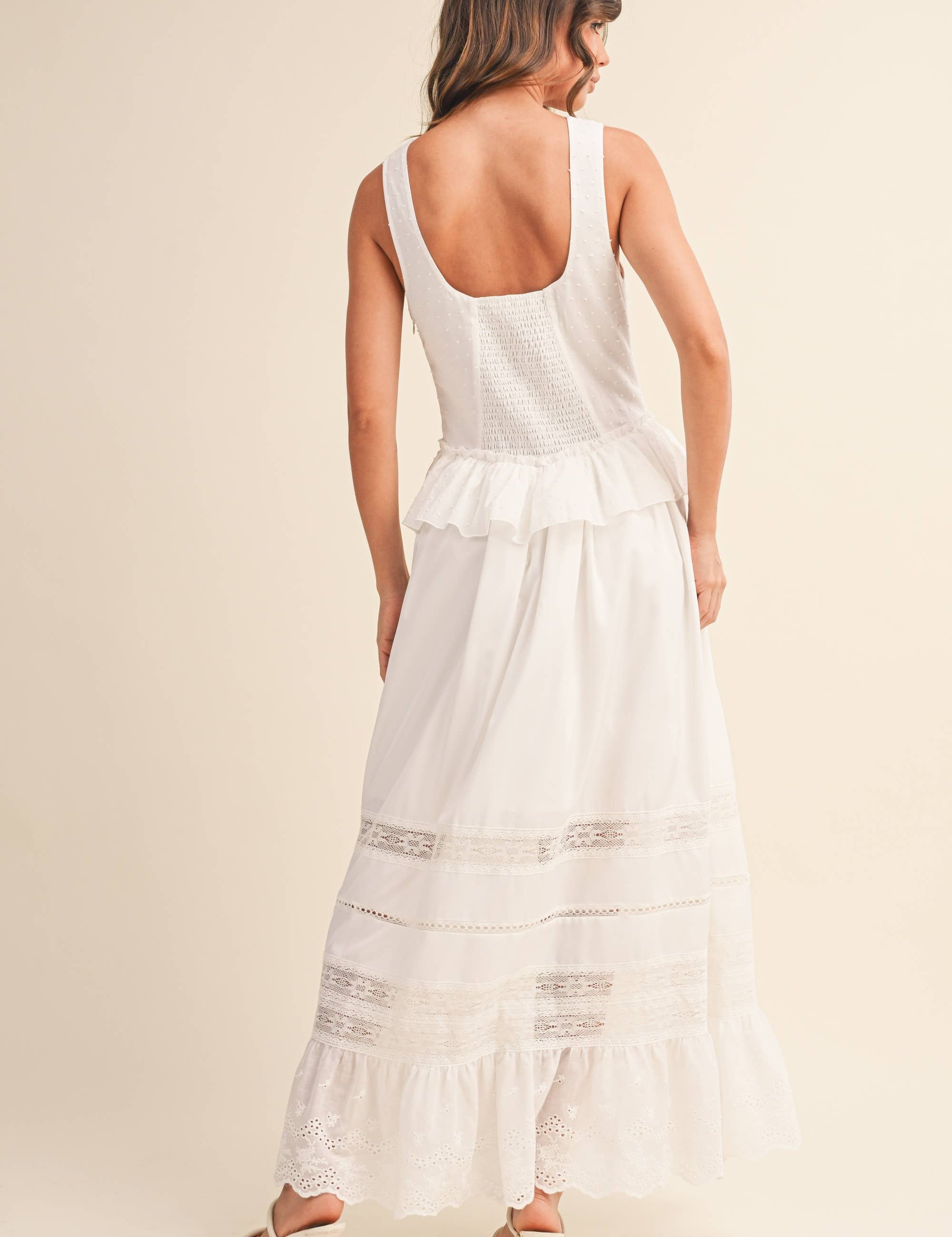 white summer porch dress
cottagecore white maxi dress
southern style summer maxi dress
breathable cotton maxi dress women
vintage inspired white maxi dress