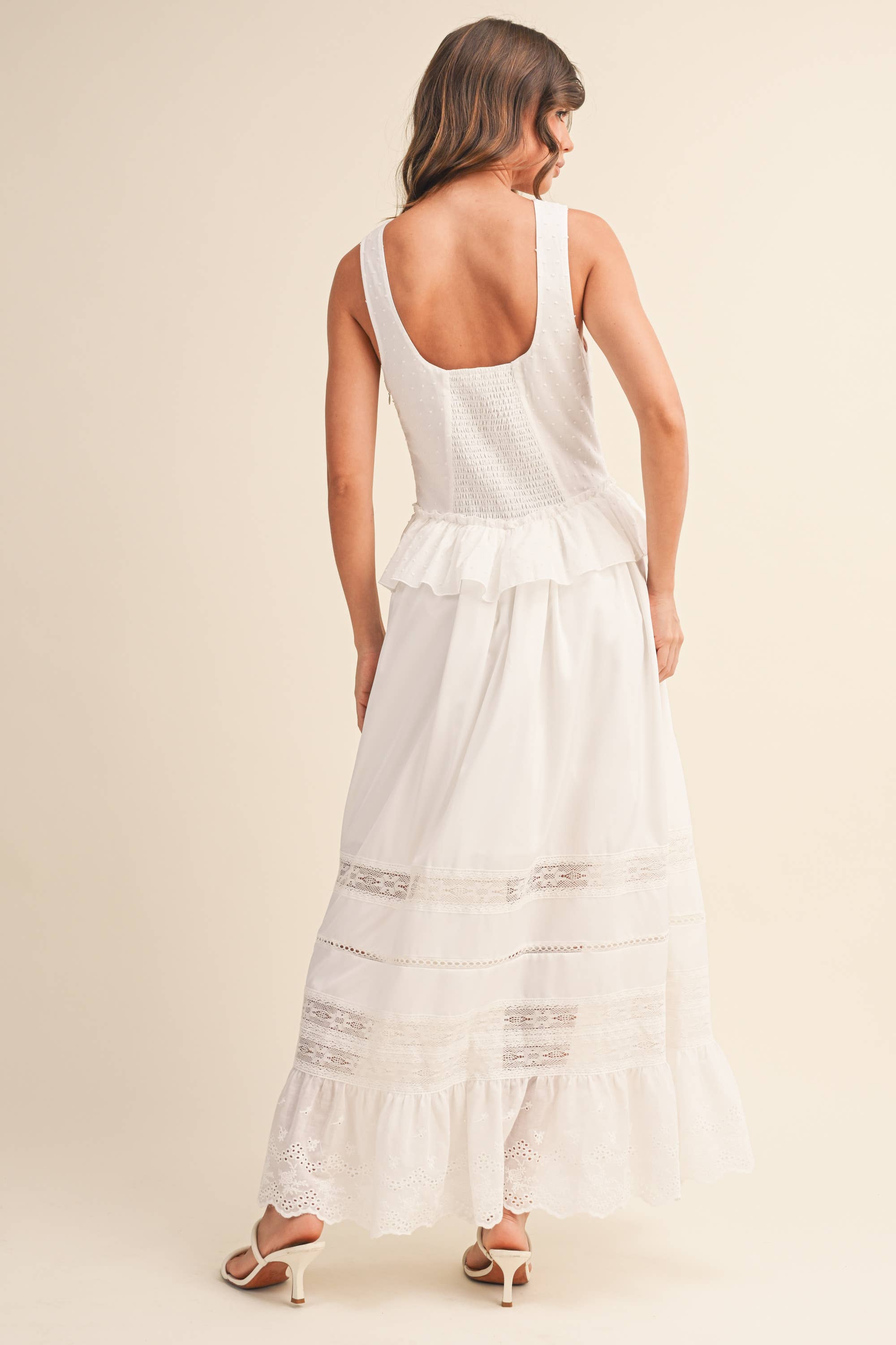 white summer porch dress
cottagecore white maxi dress
southern style summer maxi dress
breathable cotton maxi dress women
vintage inspired white maxi dress