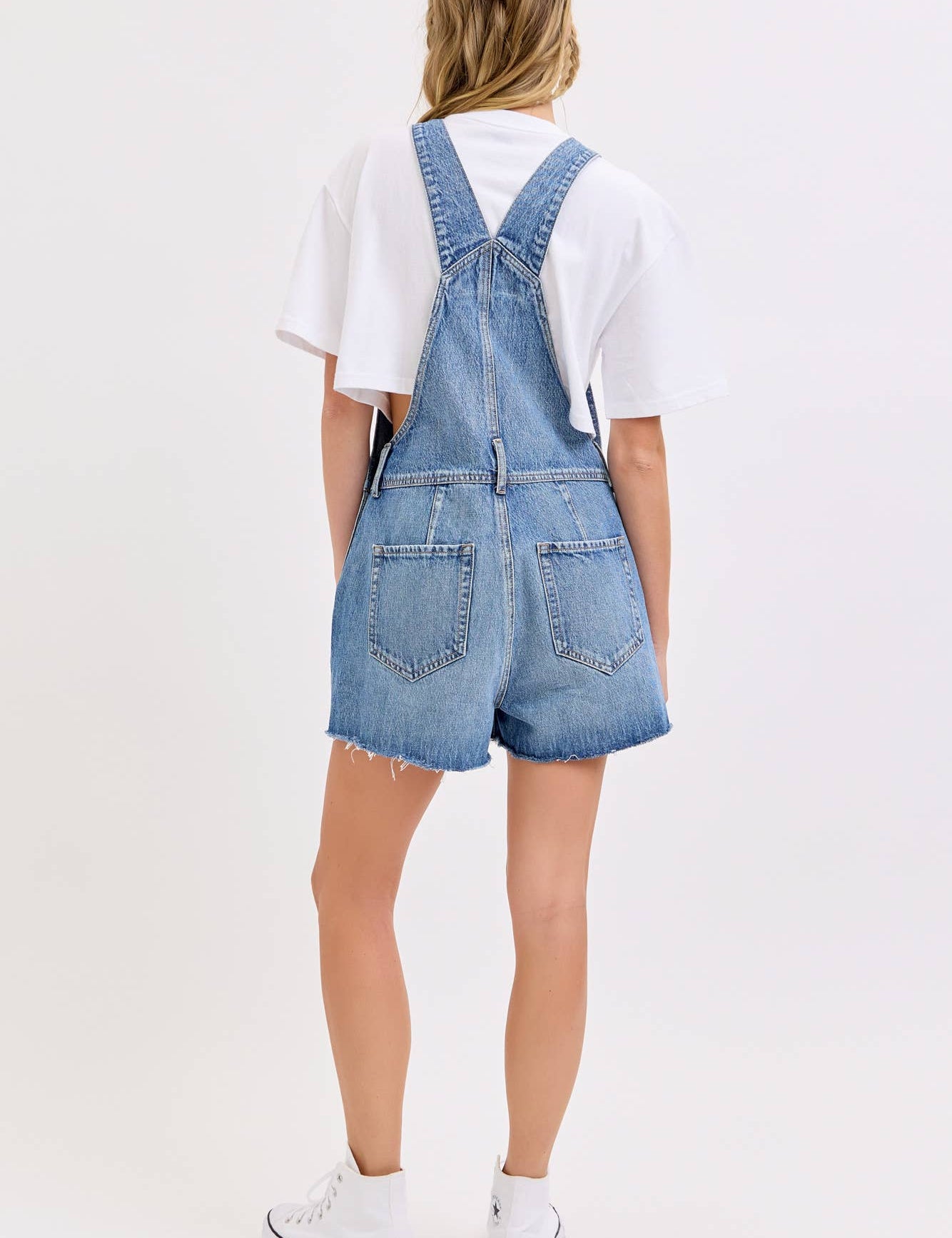 medium wash denim shortalls with square neckline
fourth of july outfit
screen door
johnson city tennessee womens boutique
women's denim overalls shorts with side buttons
relaxed fit cotton denim shortalls
classic blue jean shortalls for women
summer denim overalls styled with white tank top
medium wash denim romper overalls with pockets
casual cotton shortalls for summer
vintage inspired denim shortalls with adjustable straps