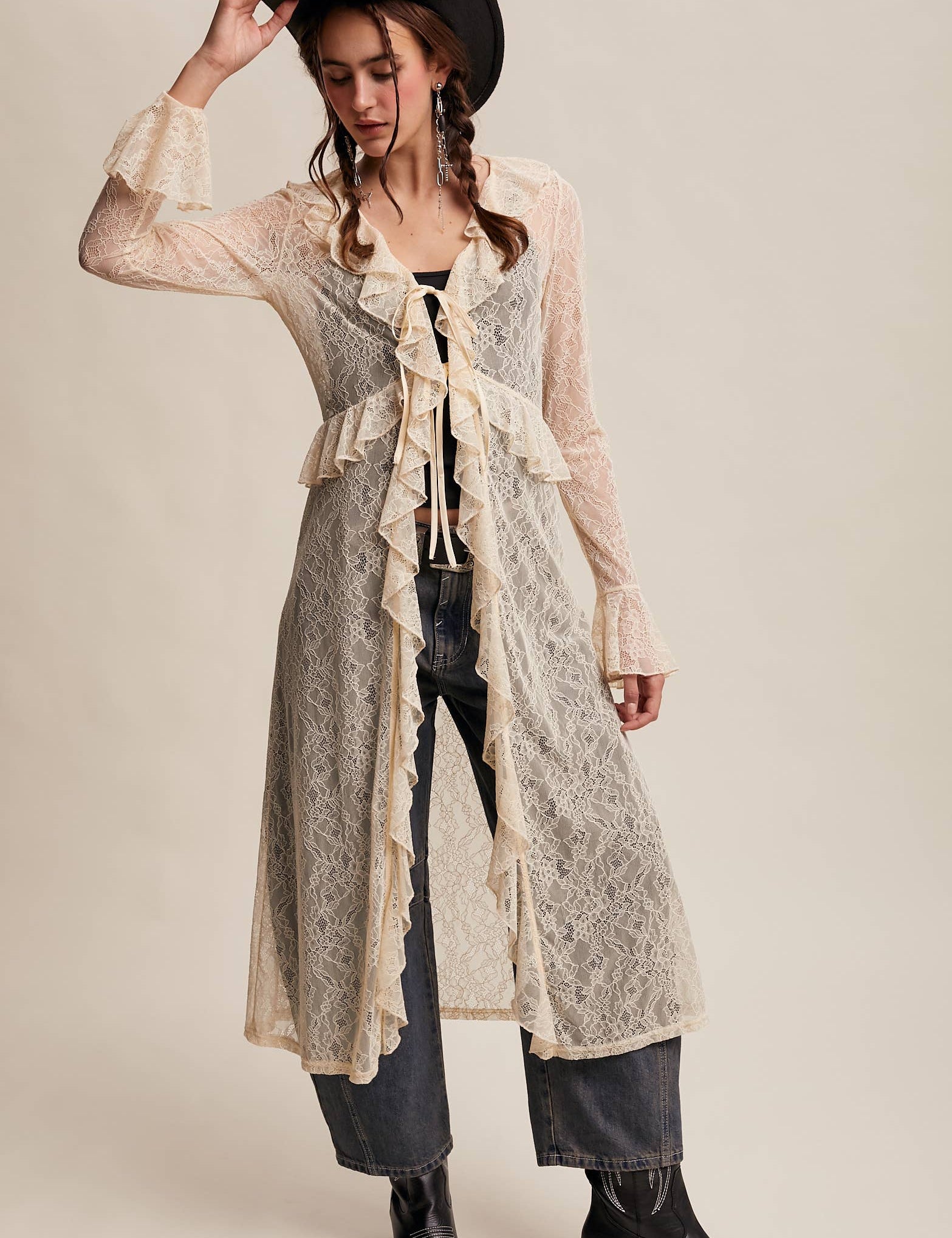 Honeysuckle Lace Duster