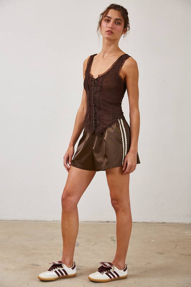 Cocoa Corset Top
