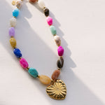 heart pendant necklace
beaded heart necklace
chunky statement necklace
colorful beaded necklace
waterproof necklace
tarnish resistant necklace
gold heart necklace
statement charm necklace
layering necklace
hypoallergenic necklace
pool safe jewelry
beach safe jewelry
gift for moms necklace
west of may jewelry
béljoy necklace