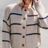 Harbor Stripe Cardigan