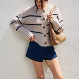 Harbor Stripe Cardigan