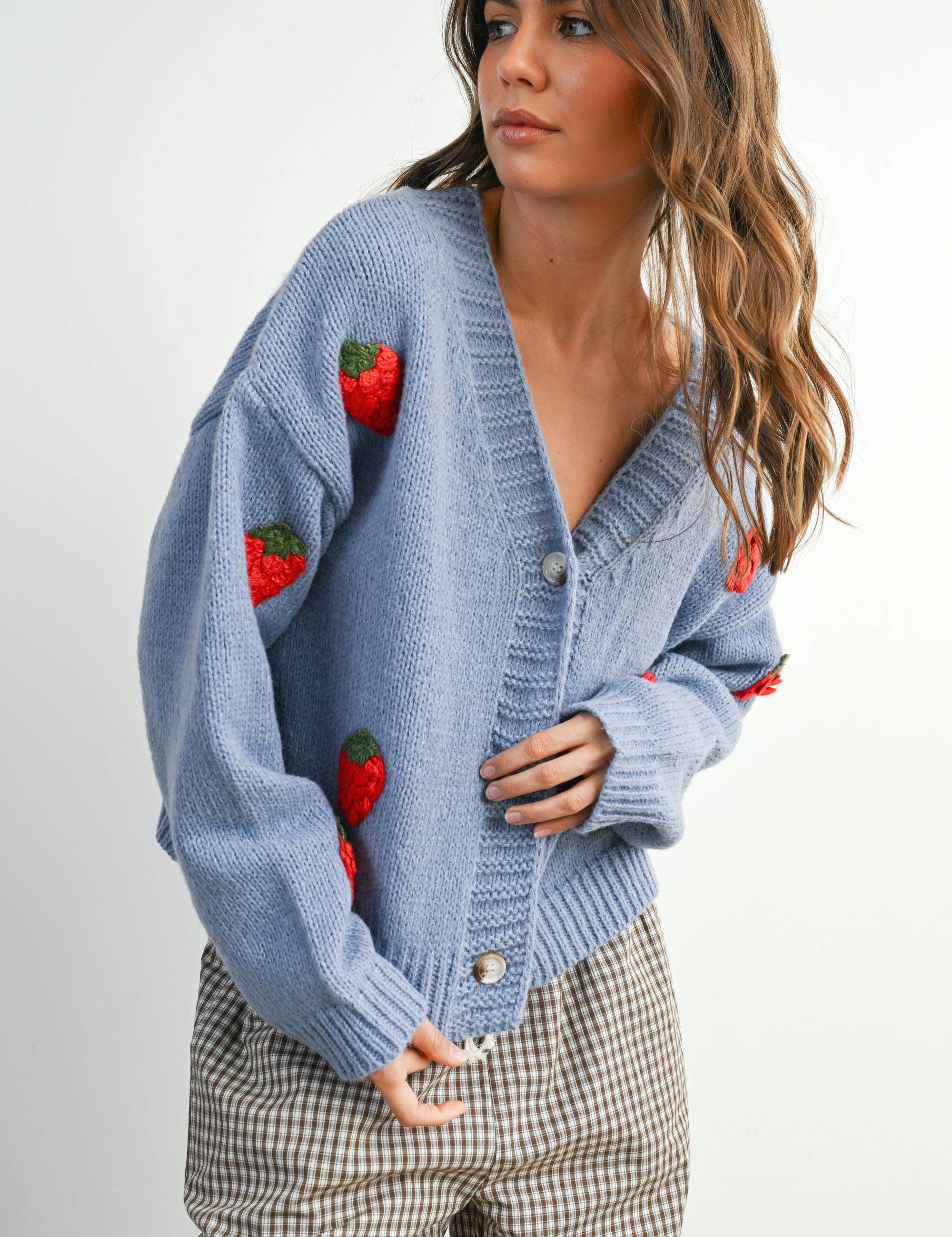 strawberry cardigan
embroidered cardigan
cropped cardigan sweater
button front cardigan
lightweight cardigan
playful cardigan sweater
layering cardigan
spring cardigan sweater
mom friendly cardigan
boutique cardigan
west of may cardigan