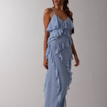 blue ruffle maxi dress
wedding guest dress blue
romantic summer maxi dress
ruffle formal dress women
v neck occasion dress women
flowy blue event dress
vacation wedding guest dress
italian summer inspired dress
adjustable strap maxi dress
summer spritz collection dress
elevated blue midi maxi dress