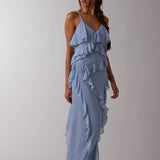 blue ruffle maxi dress
wedding guest dress blue
romantic summer maxi dress
ruffle formal dress women
v neck occasion dress women
flowy blue event dress
vacation wedding guest dress
italian summer inspired dress
adjustable strap maxi dress
summer spritz collection dress
elevated blue midi maxi dress