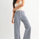 blue gingham barrel leg jeans
Just Black Denim gingham jeans
women's cropped barrel leg denim
blue checkered summer jeans
gingham print barrel jeans
soft stretch denim gingham pants
casual blue gingham jeans for women
cropped wide leg gingham denim
lightweight patterned denim jeans
trendy barrel leg jeans for summer