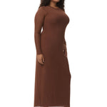 brown bodycon, long sleeve brown body con dress, longsleeve brown dress, tight brown dress, wedding guest dress, mesh stretchy dress, plus size wedding guest dress, plus size bodycon dress, stretchy comfortable date night dress
