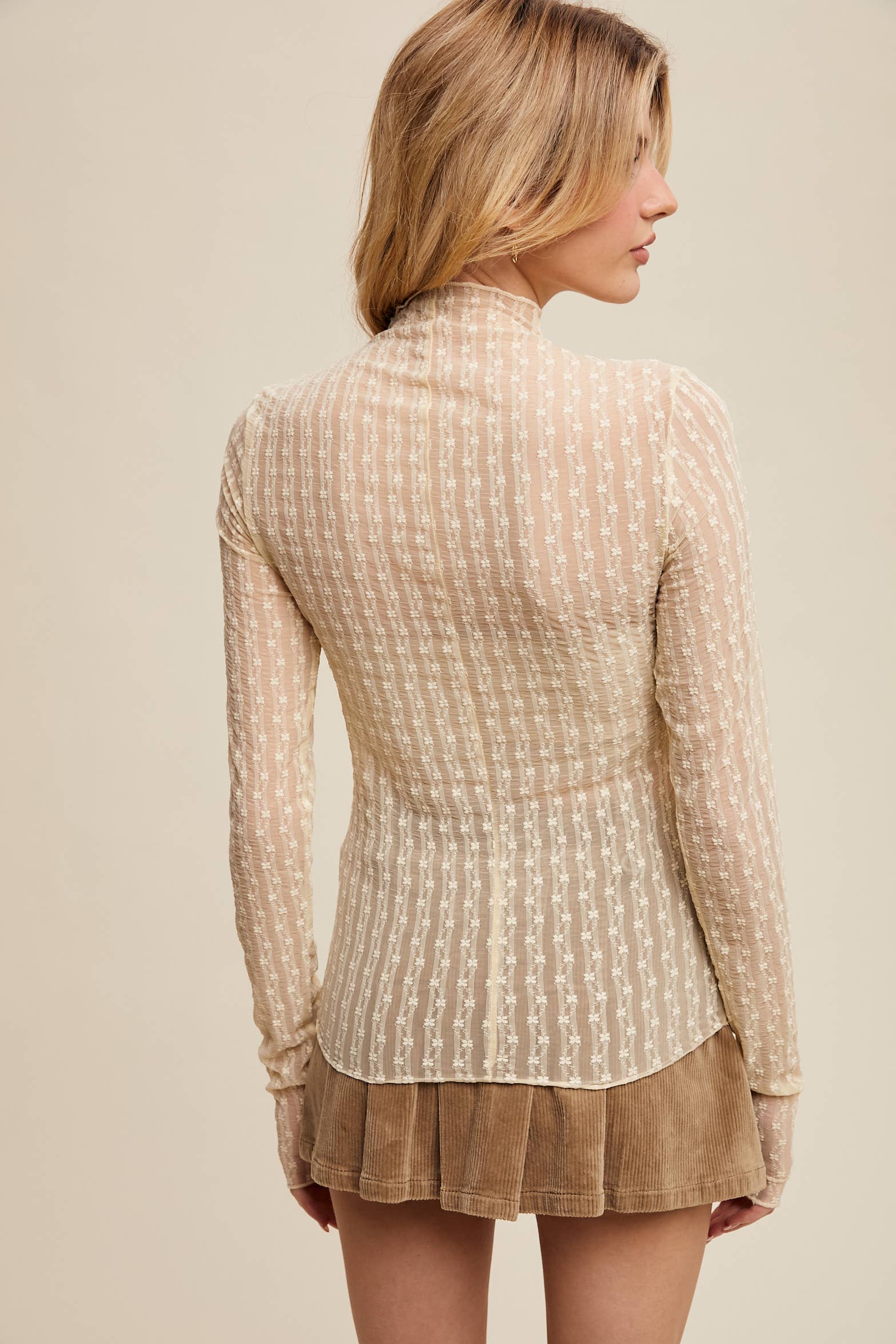 lace layering long sleeve shirt, lace long sleeve, layering piece, feminine outfits, modest outfit, modest clothing, boho outfit, boho style, ootd, free people dupe