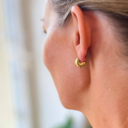 Bubble Half Hoop Earrings