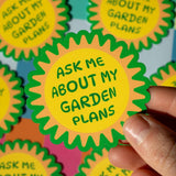 Garden Plans Sticker